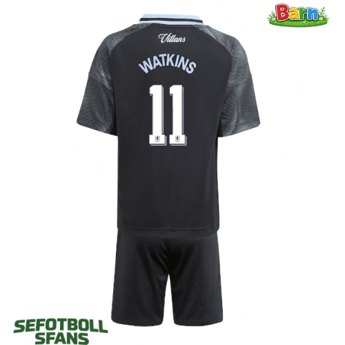 Aston Villa Ollie Watkins #11 Bortaställ Barn 2025-26 Kortärmad (+ Korta byxor)